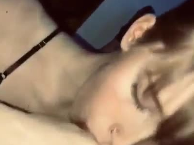 teen very passionate with the blowjob