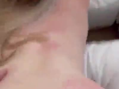 blonde babe gets creampie'd on the couch