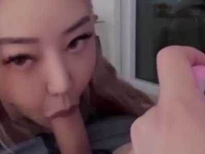 Blonde asian babe sucks her friend dick  Post 503 full video link in bio