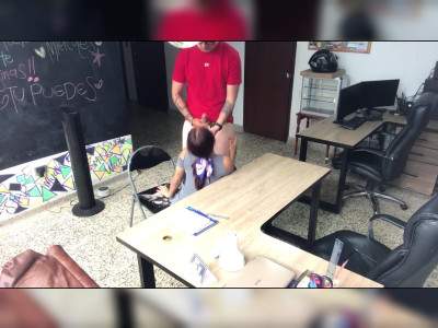 Sex with my Boyfriend in Office post 660 full video link in bio