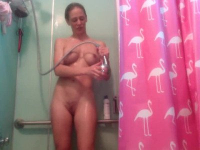  Homemade solo shower porn with Cherie Deville