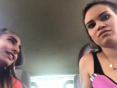 Webcam de filles hongroises dans la voiture Partie 4
