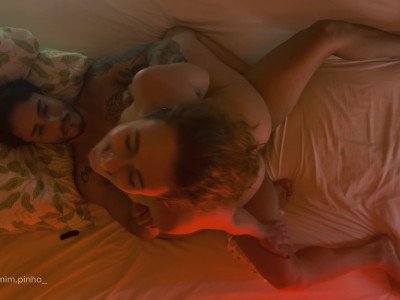 Intense and passionate romantic sex of a real couple ended with creampie