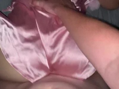 Teen Gets Fucked from behind in Silk Lingerie