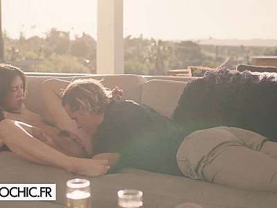 Passionate sex with a cute brunette