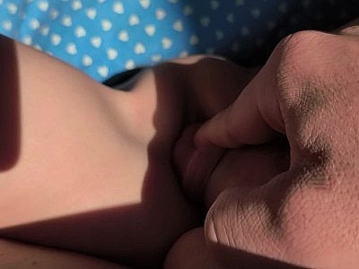 Step Brother Rubs His Huge Dick Against Stepsister's Tight Virgin Pussy